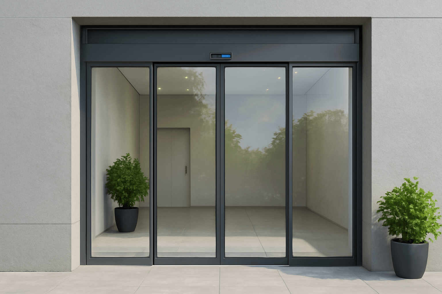 Automatic sensor door