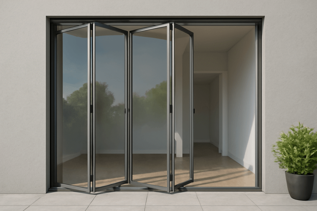 Frame Less Glass Folding door